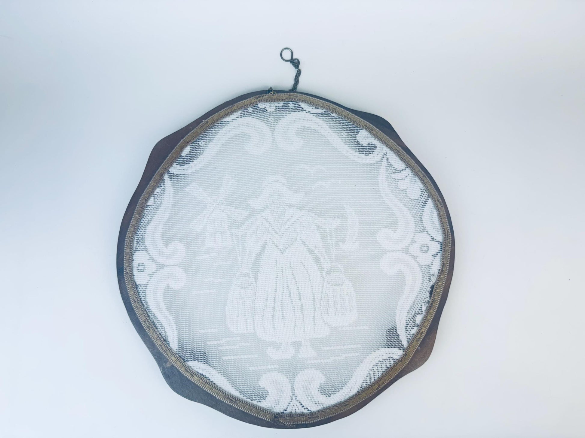 Product image for 'vintage dutch lace wall art carved wood frame window screen' (view 9ebc08)