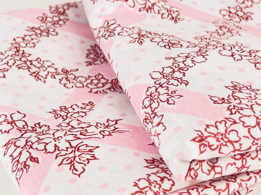 Product image for 'vintage sears queen pink floral pillow covers set of two 2 made in canada' (view 1db98a)