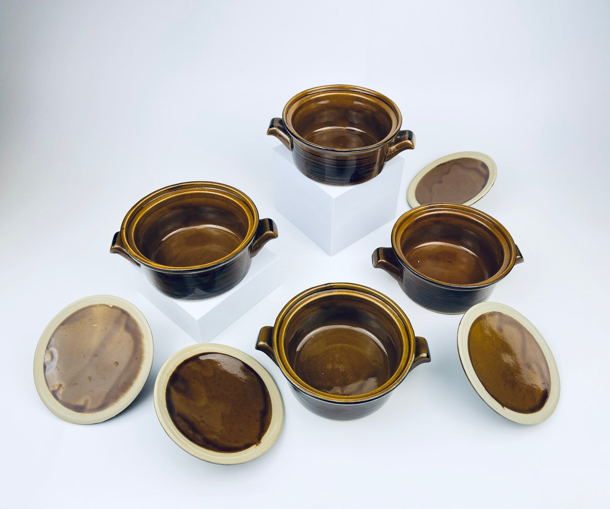 Product image for 'vintage individual casserole dishes set of four 4 made in japan' (view 4a8220)