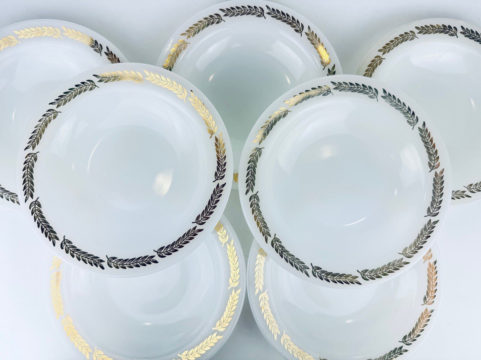 Product image for 'vintage heat proof federal glass replacement bowls golden harvest pattern made in usa' (view 4ded95)