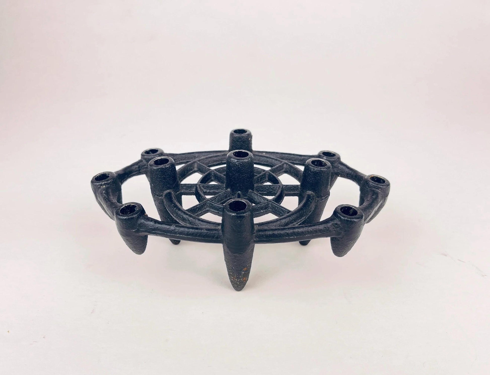 Product image for 'vintage japanese cast iron 11 taper candle holder mid century modern elegance' (view 2b7206)