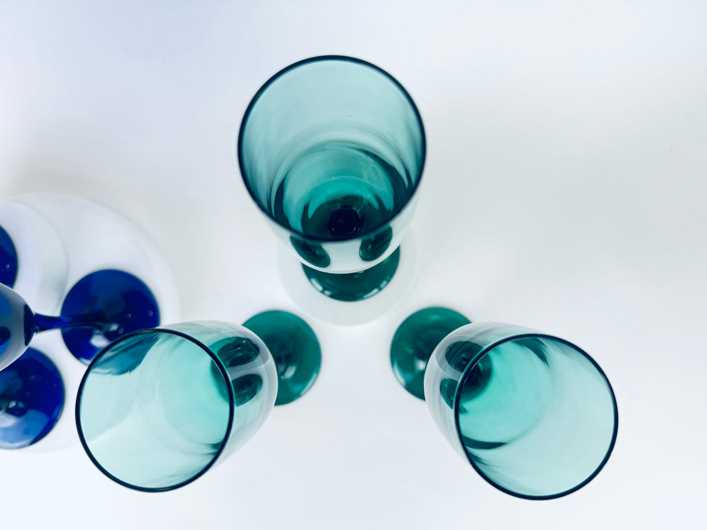 Product image for 'vintage libbey fluted champagne drinking glasses sets sold separately' (view 393c1b)