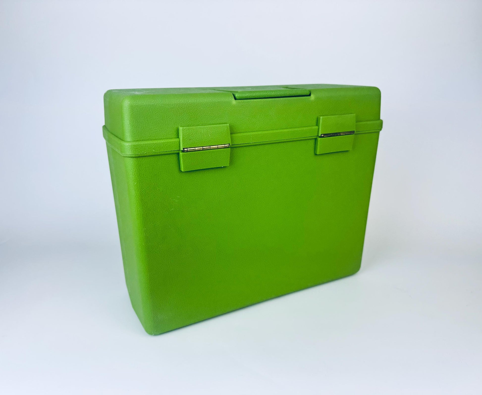 Product image for 'vintage sterling avocado green plastic letter file organizer' (view ee8629)