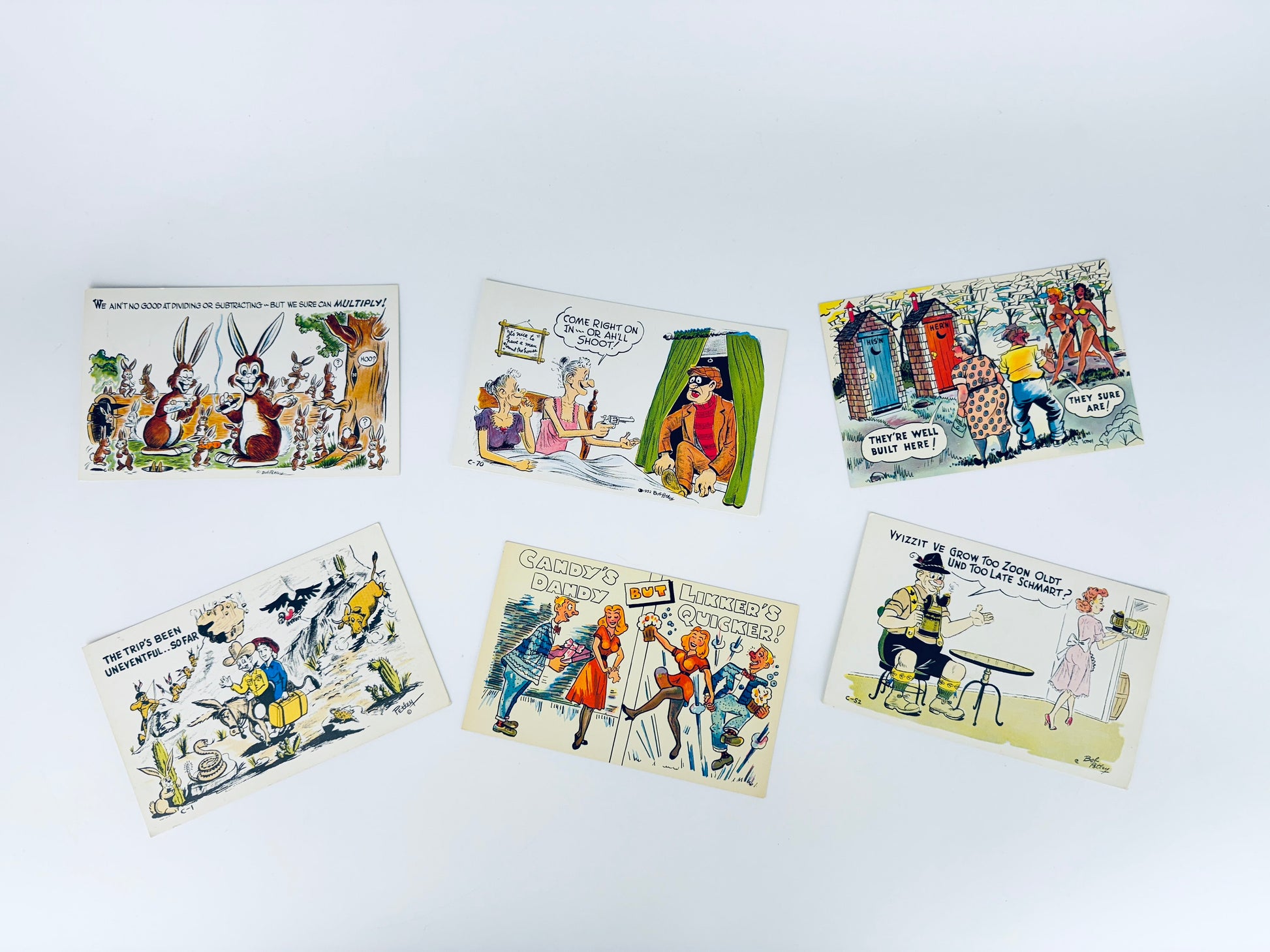 Product image for 'vintage funny gag cartoon postcards sold separately made in usa' (view cc5c0a)