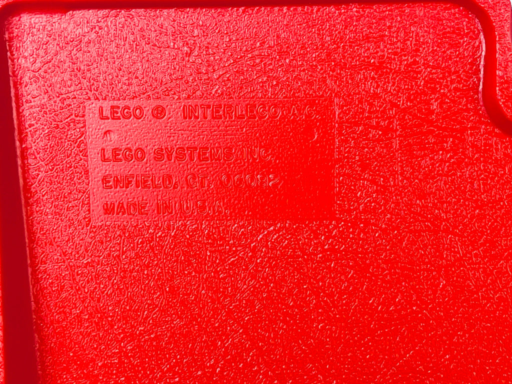 Product image for 'vintage red plastic lego storage carrying box made in usa' (view 8b8255)