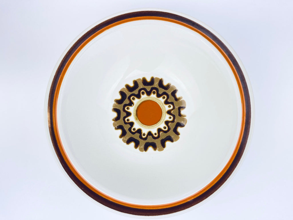 Product image for 'vintage haniwa stone aztec japan large serving bowl genuine stoneware made in japan' (view 3139e3)