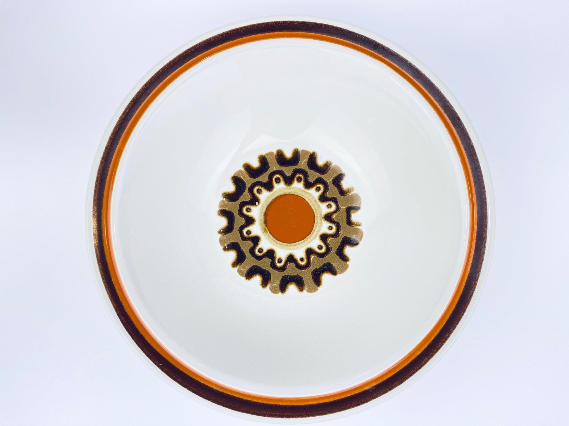 Product image for 'vintage haniwa stone aztec japan large serving bowl genuine stoneware made in japan' (view 3139e3)