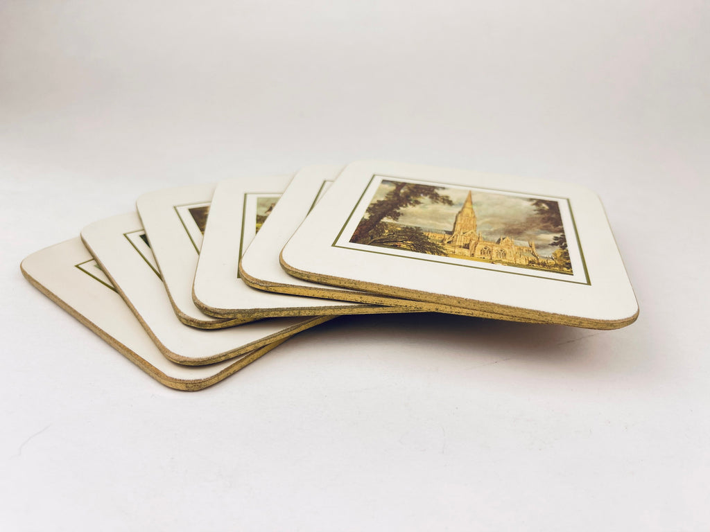 Product image for 'vintage clover leaf coasters set of 6 british art inspired tableware' (view 07fb2f)