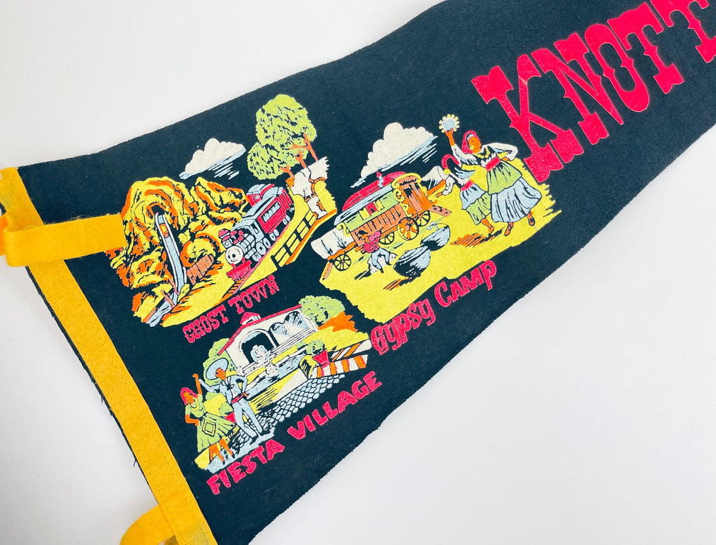 Product image for 'vintage knotts berry farm tapered pennant wall hanging' (view 22ce85)