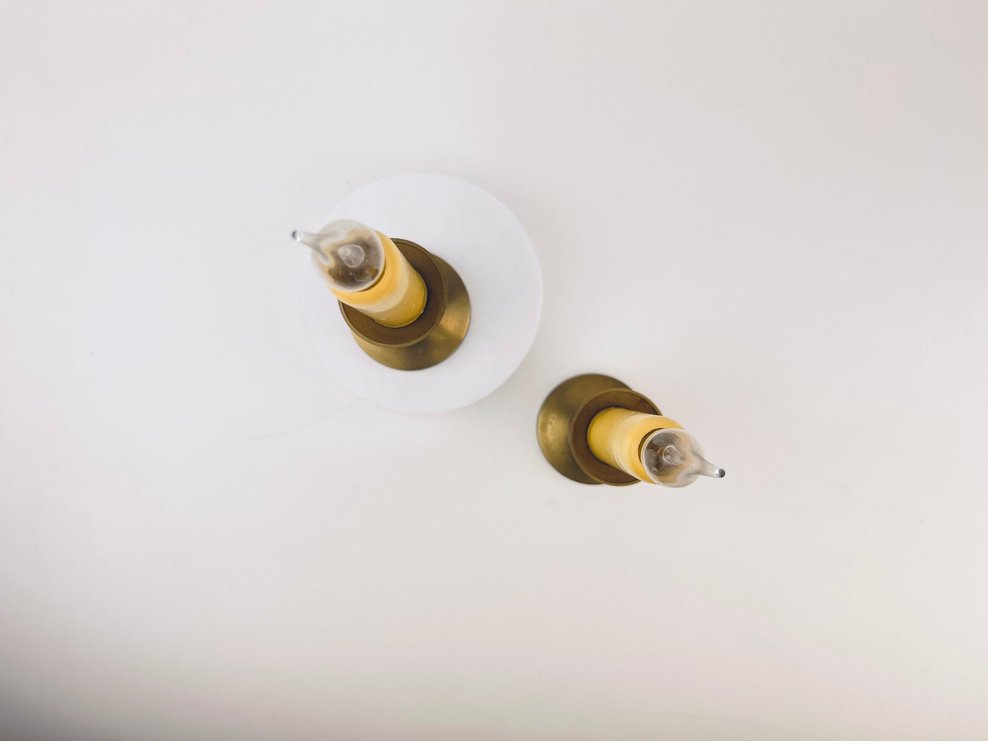 Product image for 'vintage tabletop brass electric candle holders set of two 2 attractive aged metal patina' (view 64cdf4)