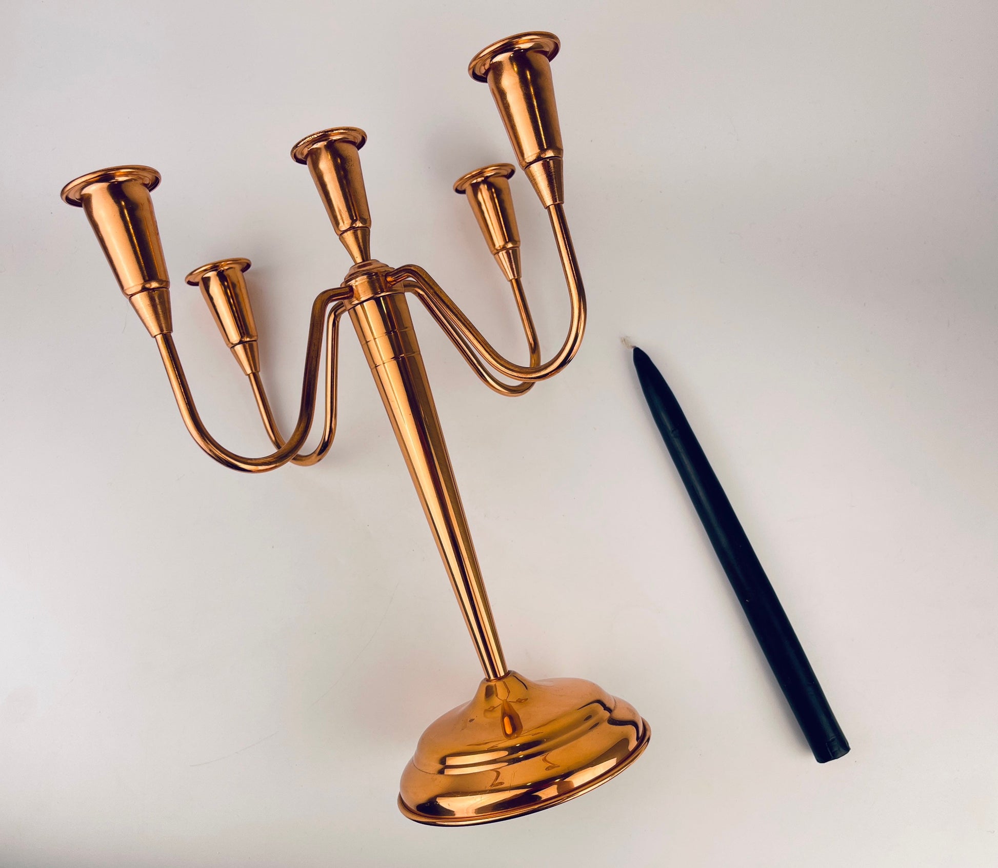 Product image for 'vintage copper candelabra sculptural mid century centrepiece' (view 76dd5a)