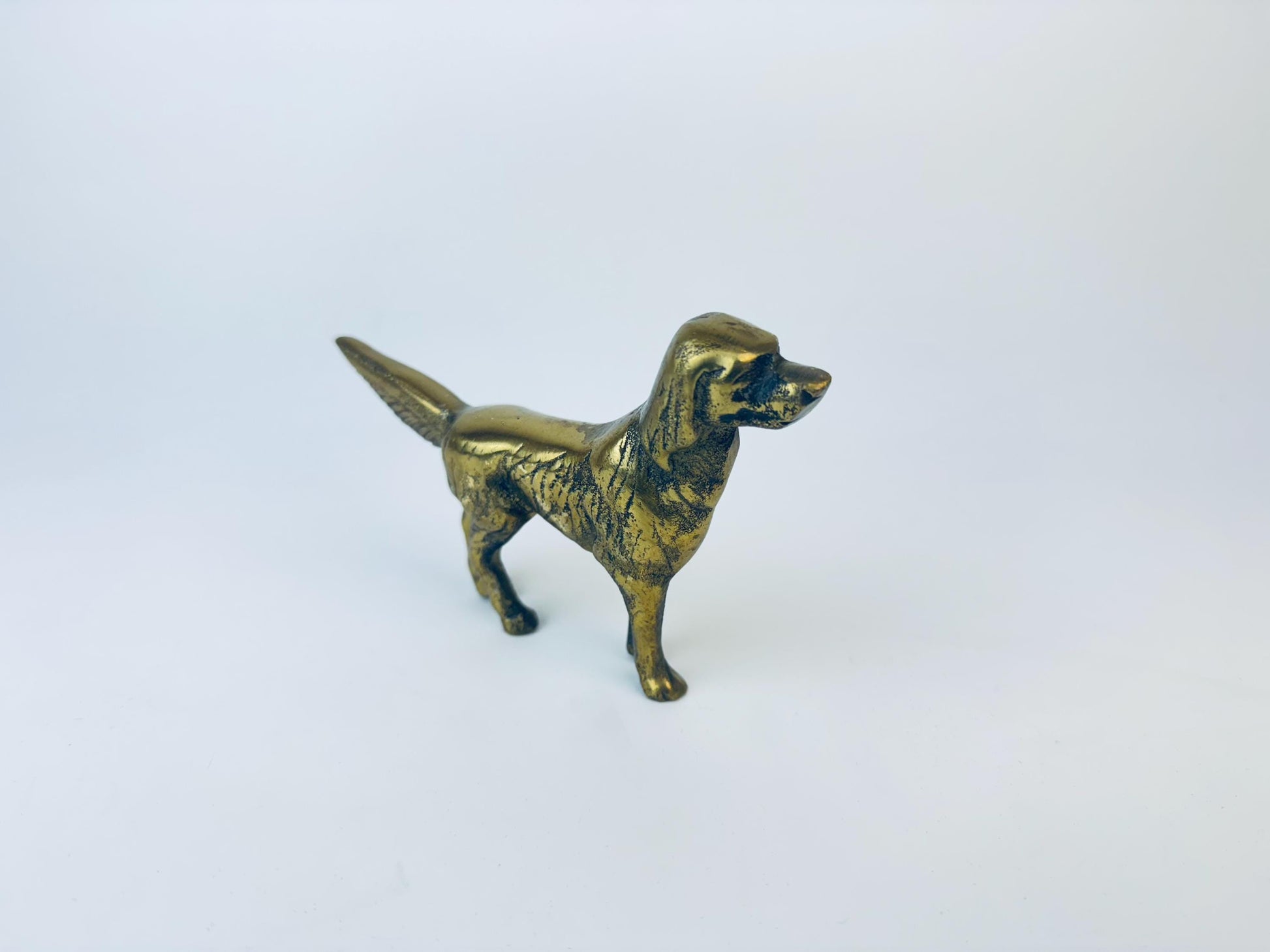 Product image for 'vintage solid brass irish setter dog figurine sculpture' (view 1a4167)