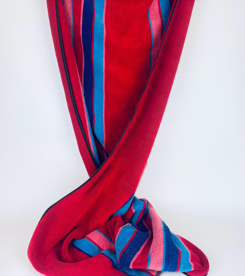 Product image for 'vintage oversized striped beach towel 100 cotton made in brazil' (view f66999)