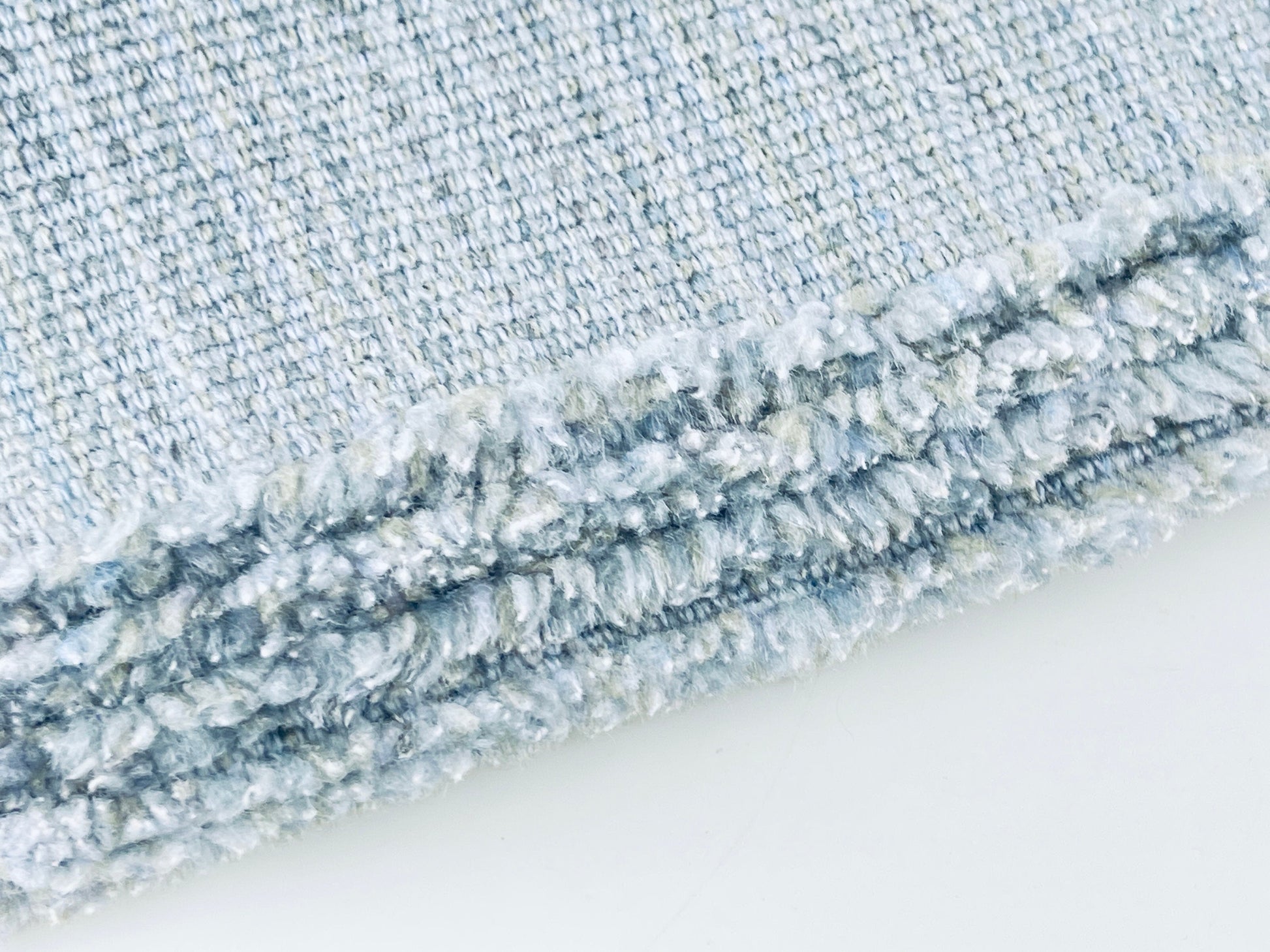 Product image for 'vintage rectangular grey blue stripped fringe style place mats set of three 3' (view 487f43)