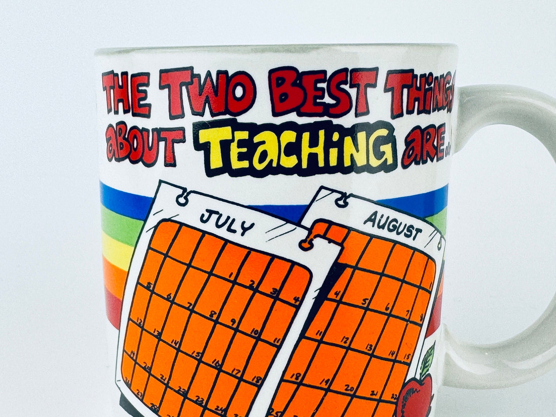 Product image for 'vintage funny teacher gift ceramic coffee mug made in korea by contenova' (view 04c8a4)