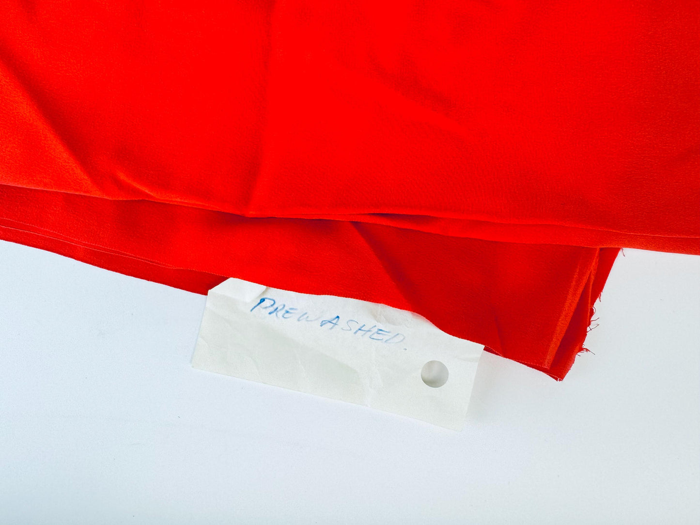 Product image for 'vintage bright scarlet red silky feel polyester fabric material 44 x 100' (view 817ff0)
