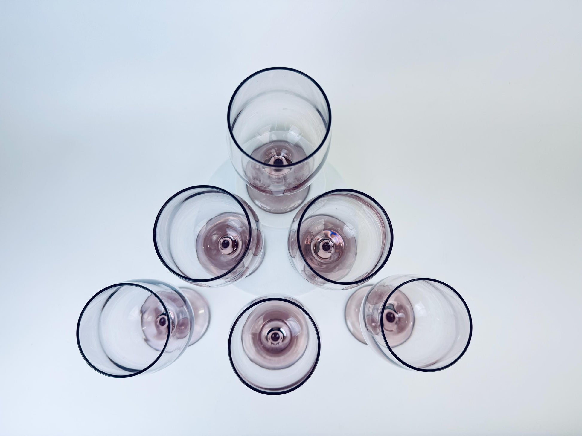 Product image for 'vintage plum purple libbey wine glasses set of six 6' (view 7fe1a6)