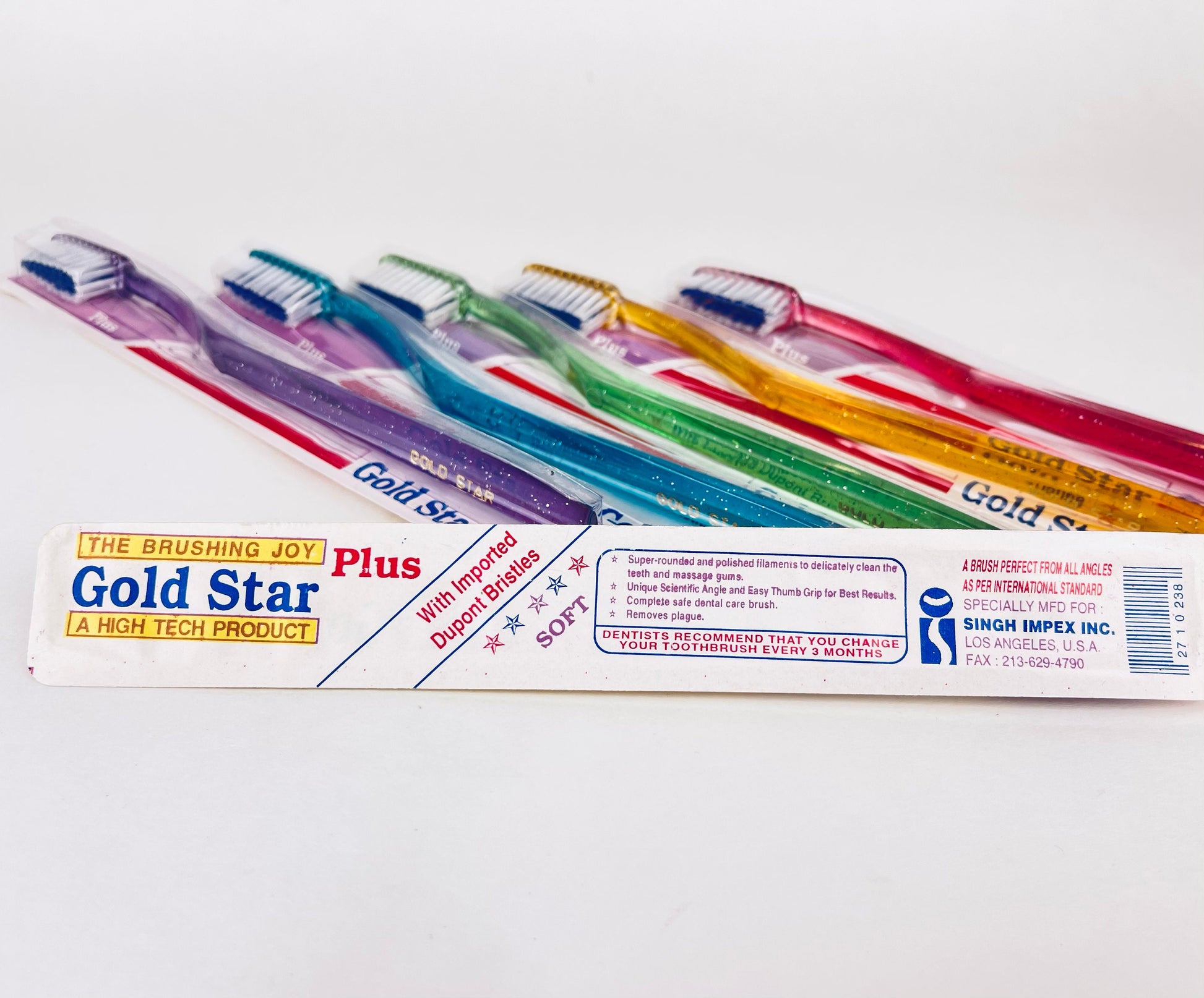 Product image for 'vintage gold star tooth brush new set of forty 40 sets sold separately' (view f35997)
