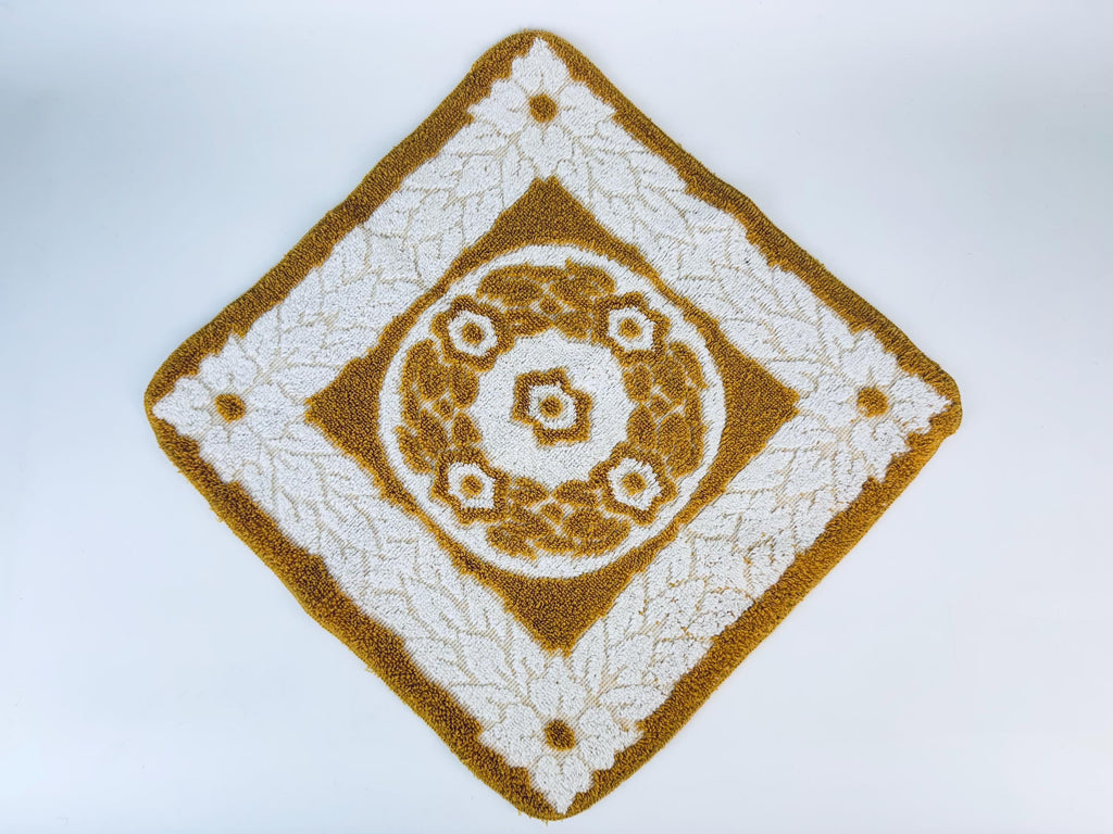 Product image for 'vintage fieldcrest gold beige floral towel set 100 cotton usa made' (view 48b3c9)