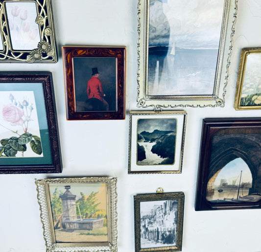 Product image for 'vintage assorted gallery wall frame bundle unique metal wood picture frames' (view 6edbad)