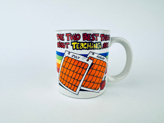 Product image for 'vintage funny teacher gift ceramic coffee mug made in korea by contenova' (view 6961b6)