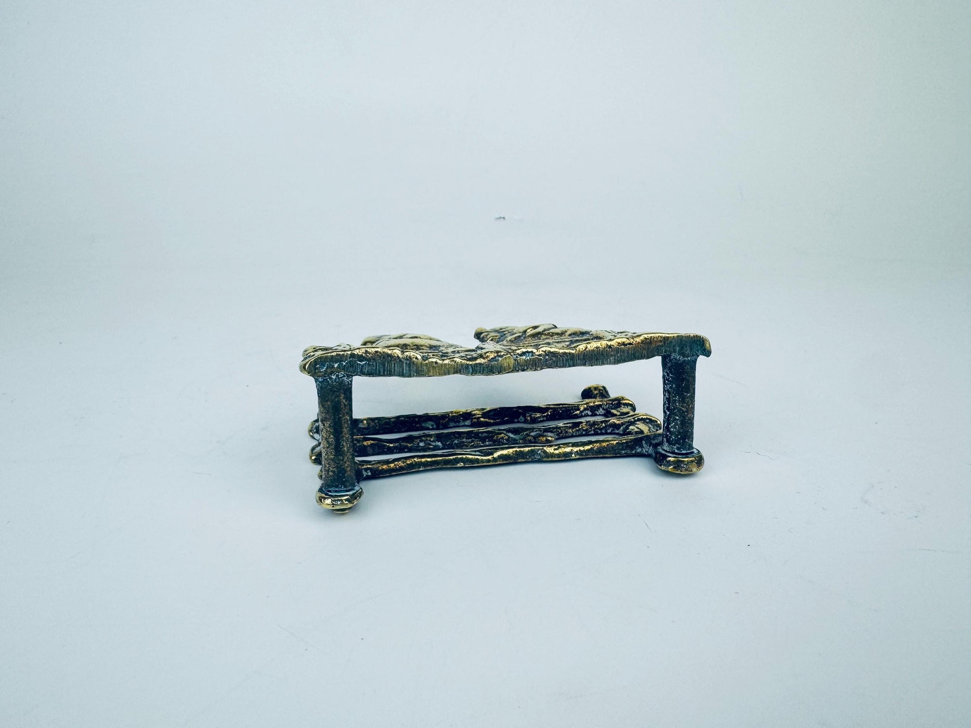 Product image for 'vintage solid brass letter holder office organiser' (view c3e7c3)