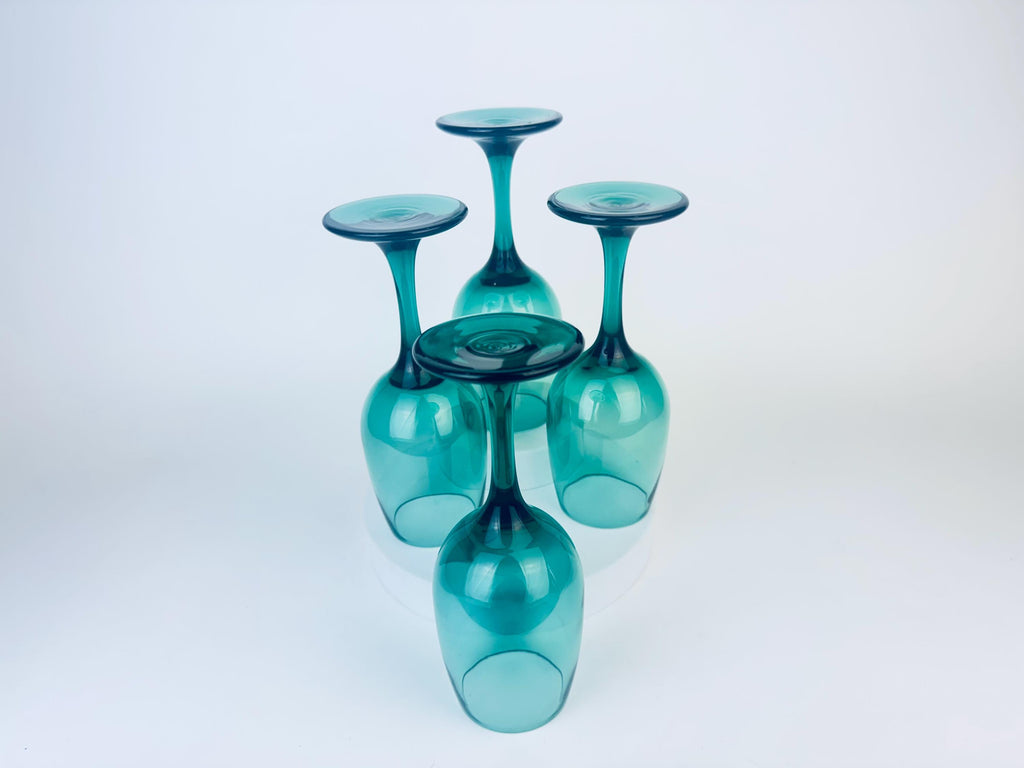 Product image for 'vintage juniper green libbey wine glasses sets sold separately' (view 88622f)