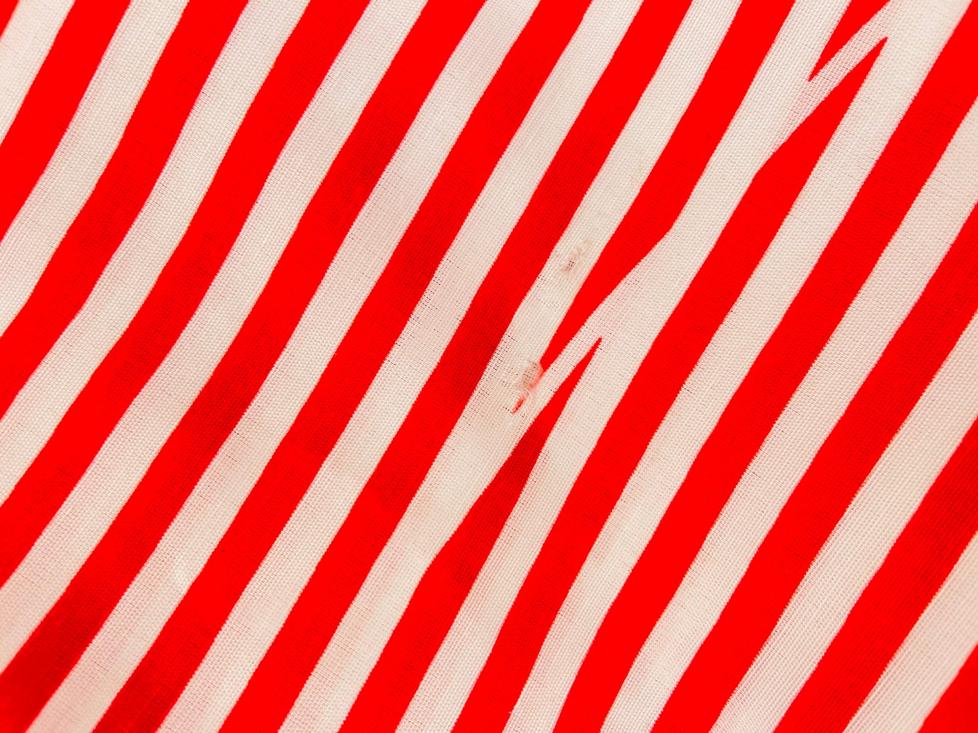 Product image for 'vintage 80s red striped white black flower pattern shower curtain designed by andre richard made in canada' (view 8ee3ed)