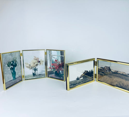 Product image for 'vintage gold solid brass tabletop picture frame book made in korea sold separately' (view 5c47e8)