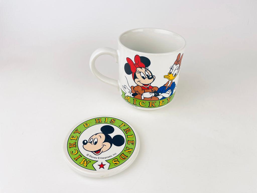 Product image for 'vintage mickey mouse his friends lidded ceramic mug disney character series made in japan by sango' (view b0dd6a)