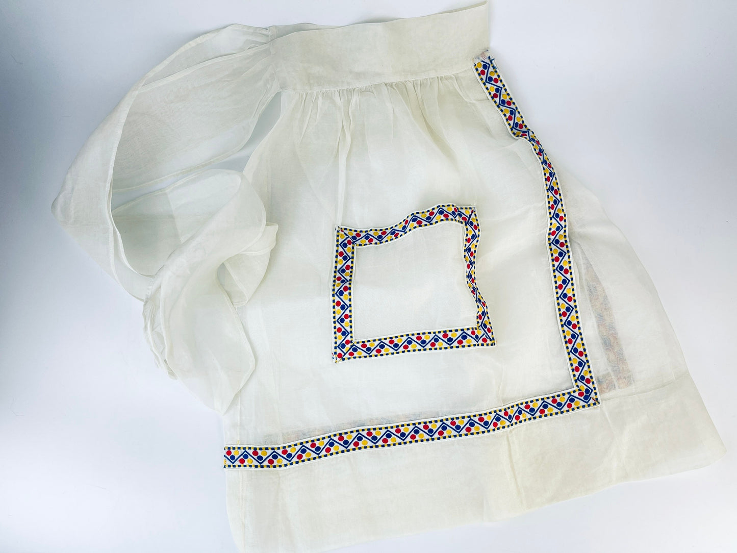 Product image for 'vintage polka dot organza waist apron ukrainian pattern' (view 324731)