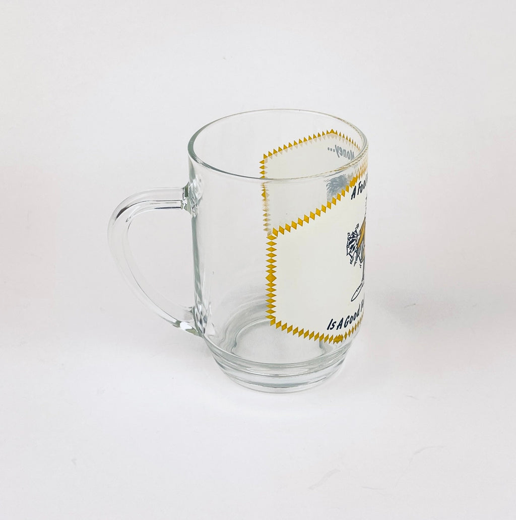 Product image for 'vintage glass beer stein gag gift a fool and his money i a good fellow to have around made in france' (view 5f9b00)