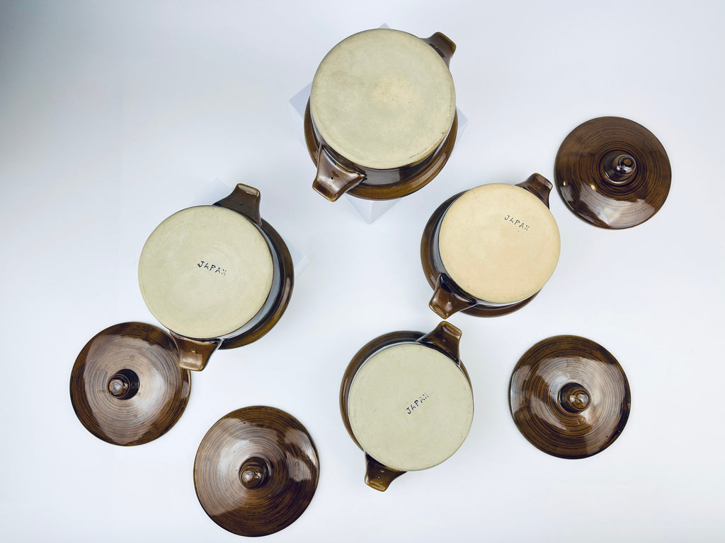 Product image for 'vintage individual casserole dishes set of four 4 made in japan' (view 5f159e)