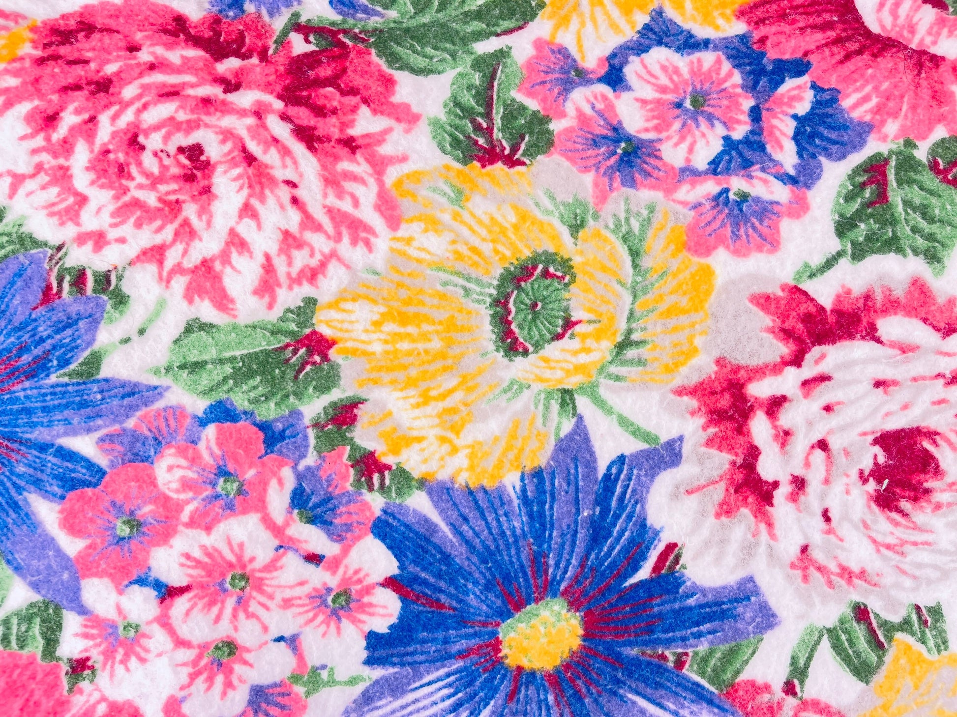Product image for 'vintage floral twin double blanket bedspread 68 x 90' (view 1297b9)