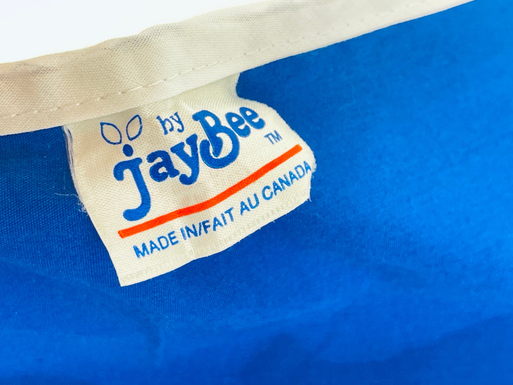 Product image for 'vintage blue white mens pocket apron 50th birthday gift 50 and well equiped made in canada' (view d34625)