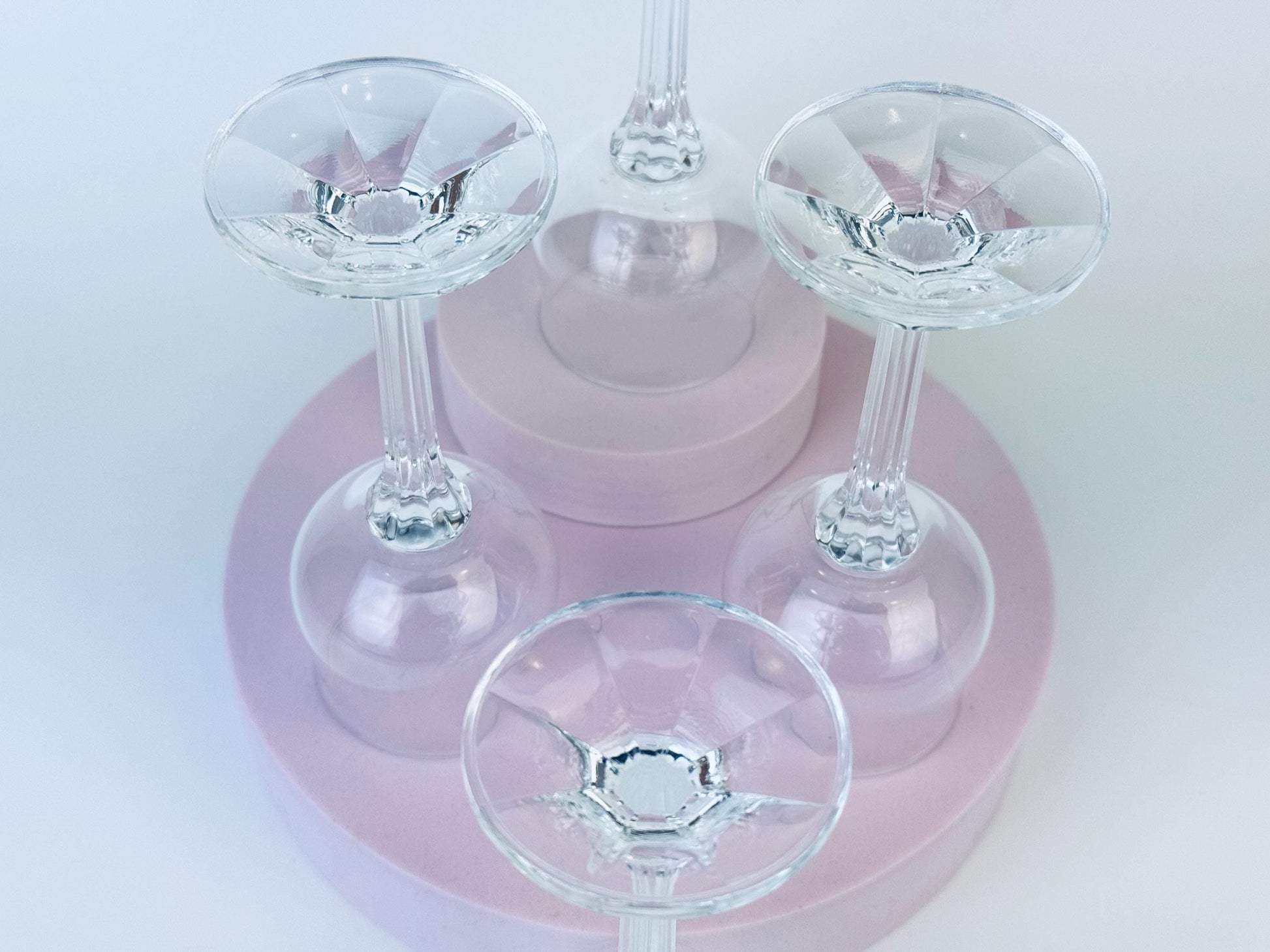 Product image for 'vintage diana bohemia clear crystal liqueur glassware set of four 4 made in czechoslovakia' (view 1ab623)