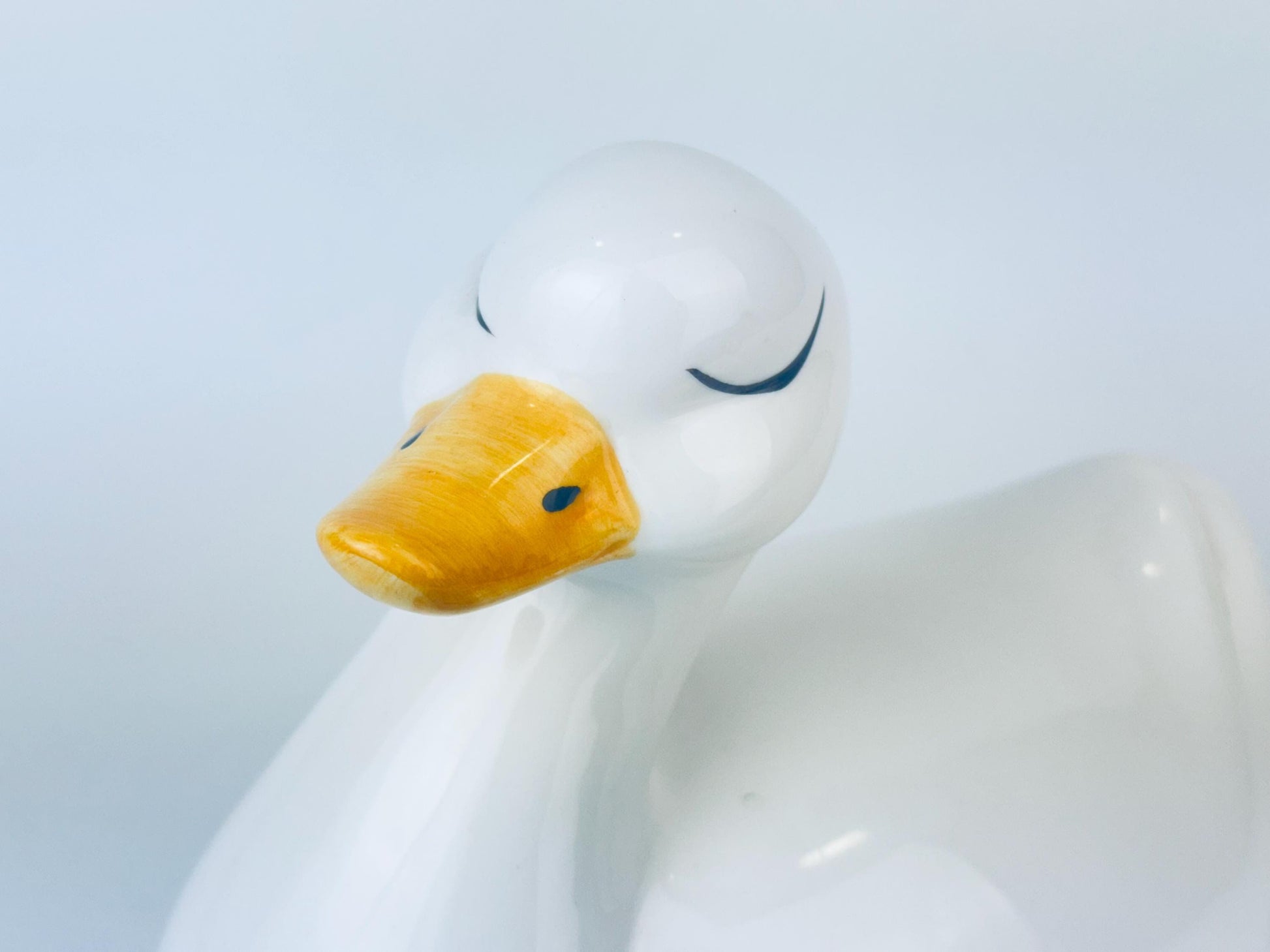 Product image for 'vintage large white ceramic duck figurine' (view af8947)