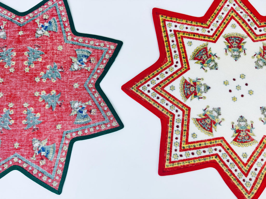 Product image for 'vintage kolf austria christmas doilies star shaped christmas tablescape set of two 2' (view 4f31d7)