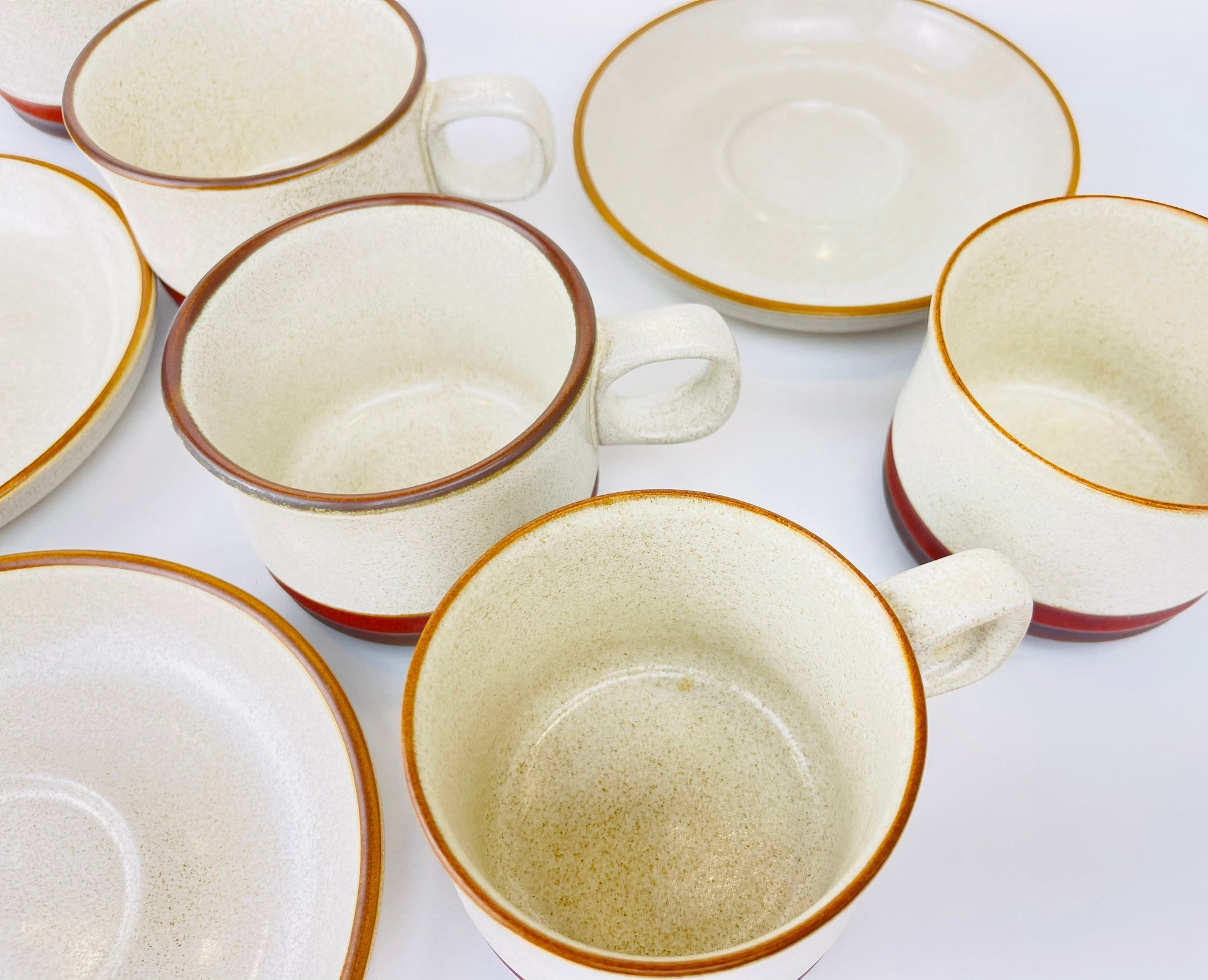 Product image for 'vintage denby potters wheel collection mug saucer set made in england sets sold separately' (view ef95a0)