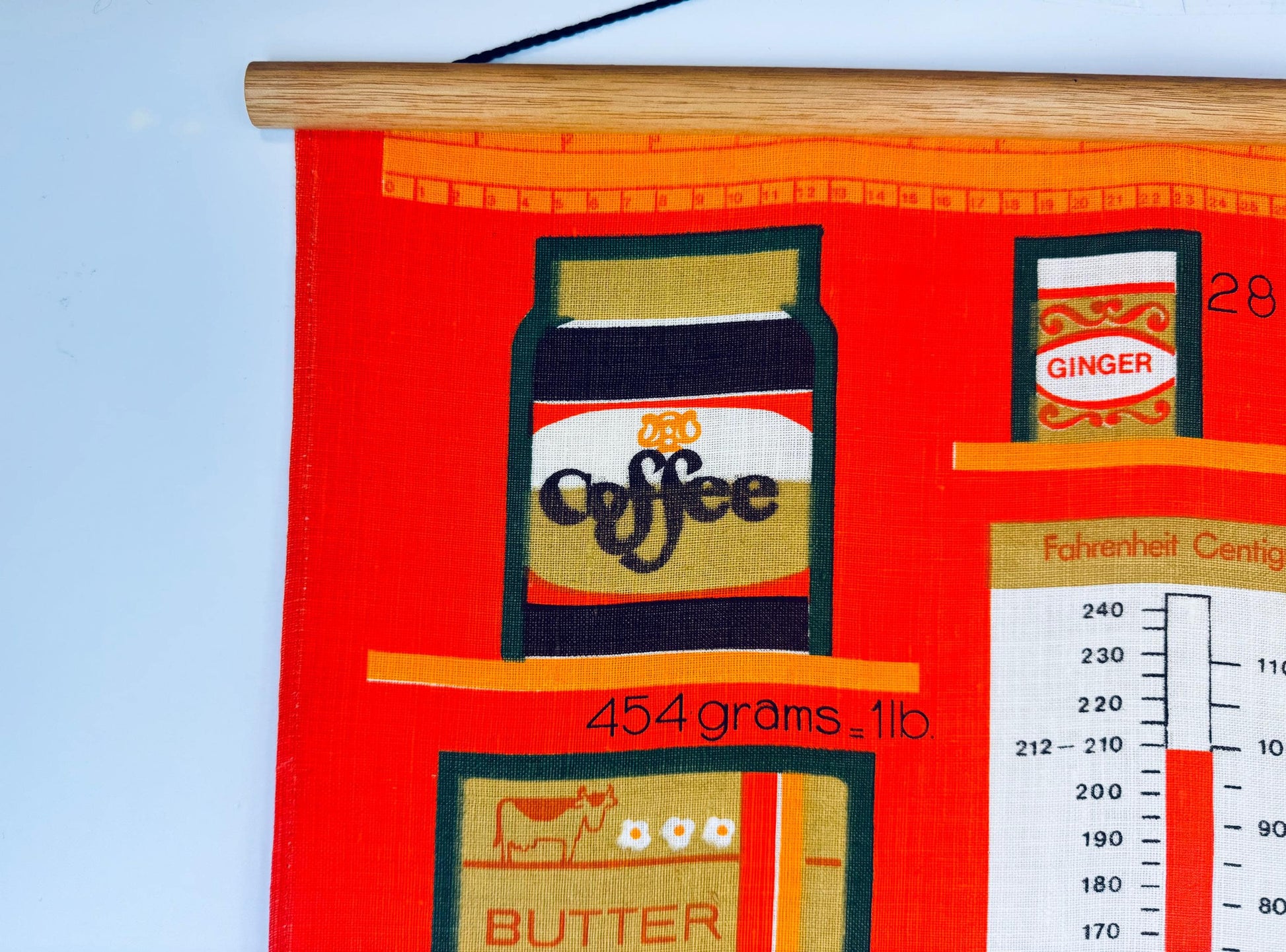 Product image for 'vintage kitchen conversion tea towel wall hanging made in canada' (view 917fe3)