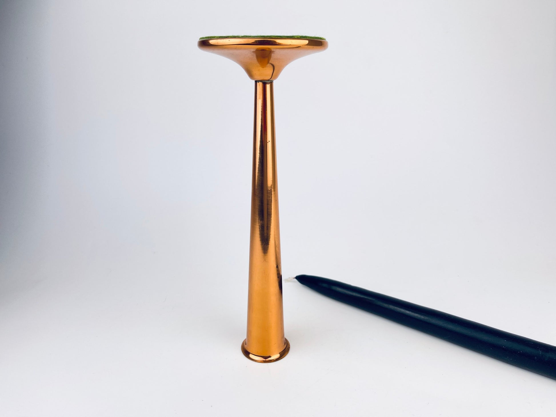 Product image for 'vintage copper candlestick holder vase made by coppercraft guild attractive aged metal patina' (view 4388f3)