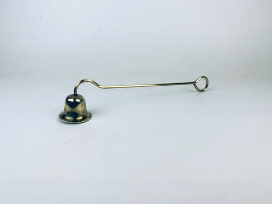 Product image for 'vintage solid brass candle snuffer douter attractive aged metal patina' (view 7bf0c1)