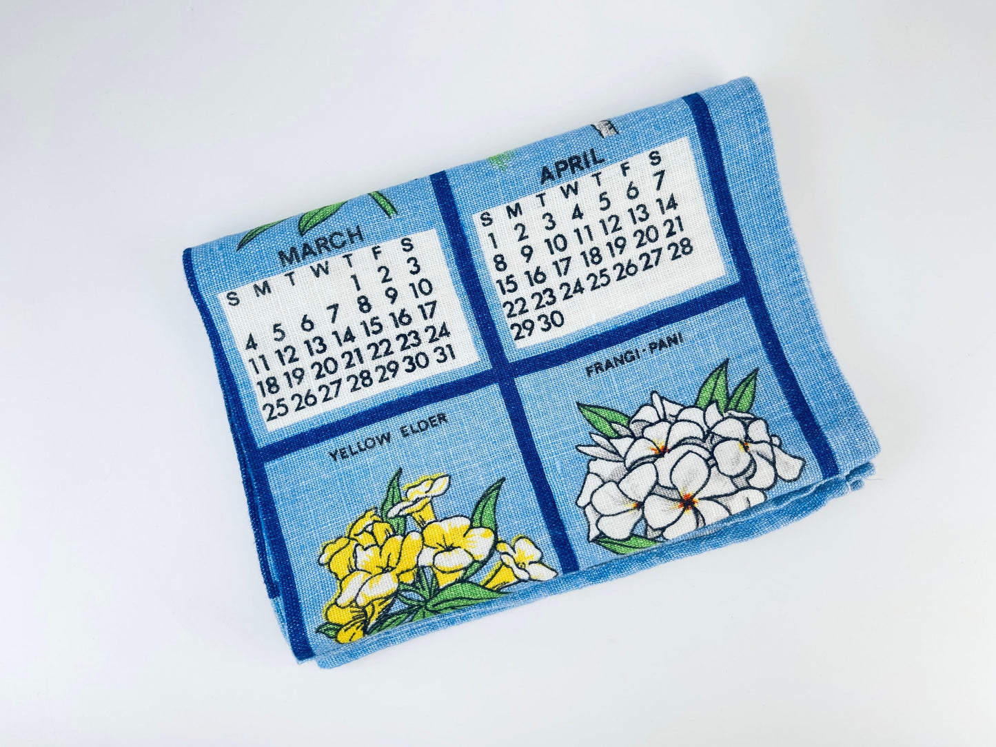Product image for 'vintage bahamas 1984 calendar tea towel irish linen dunmoy by moygashel' (view 31bfd0)
