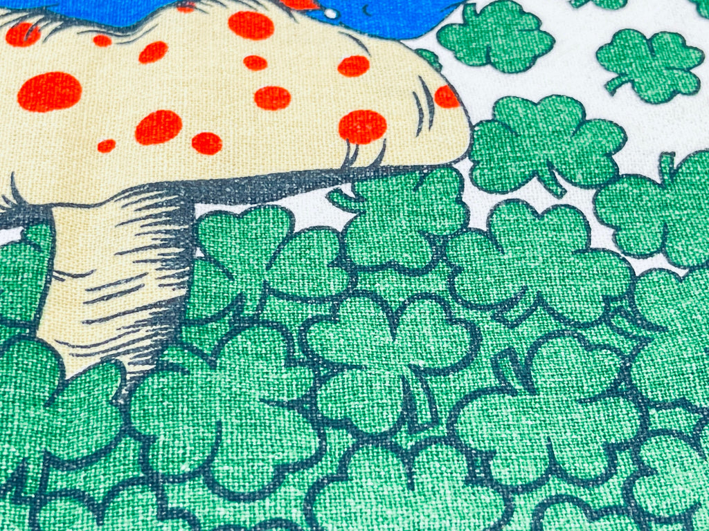 Product image for 'vintage 1970s merry mushroom cotton bib vest whimsical retro charm' (view 13b86f)