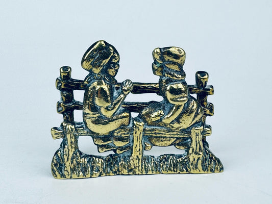 Product image for 'vintage solid brass letter holder office organiser' (view 1ee674)