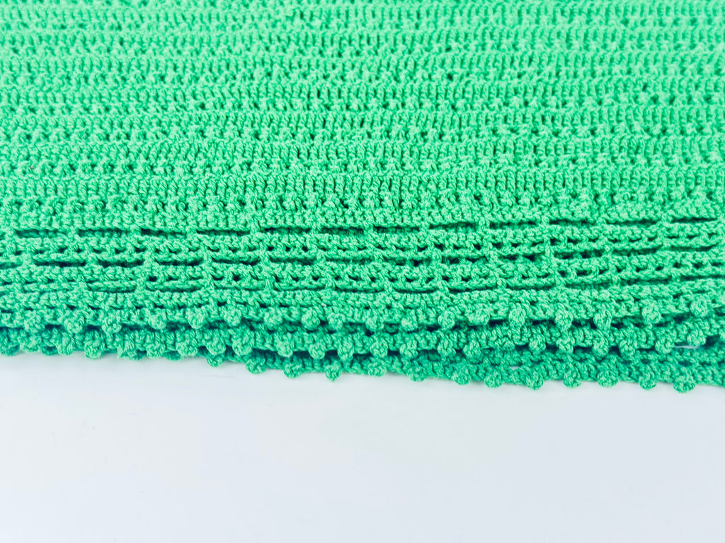 Product image for 'vintage crochet green place mats set of four 4' (view 38041a)
