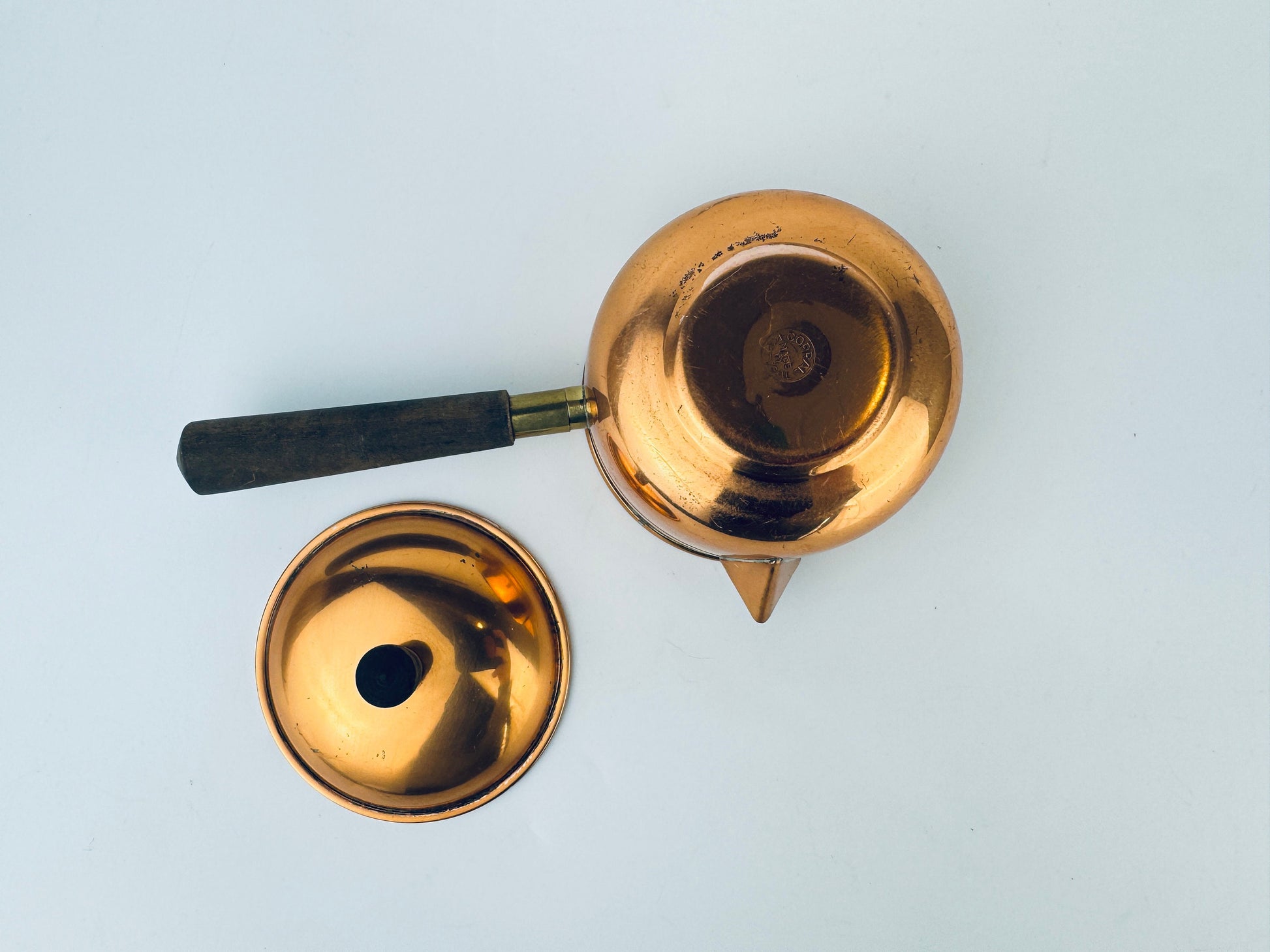 Product image for 'vintage copral copper sugar warming spout pot made in portugal' (view 34dcb9)