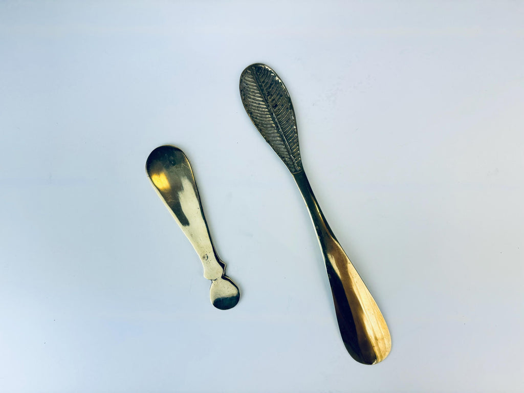 Product image for 'vintage solid brass shoe horns attractive aged metal patina sold separately' (view 833277)