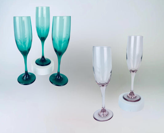 Product image for 'vintage libbey fluted champagne drinking glasses sets sold separately' (view 81e695)