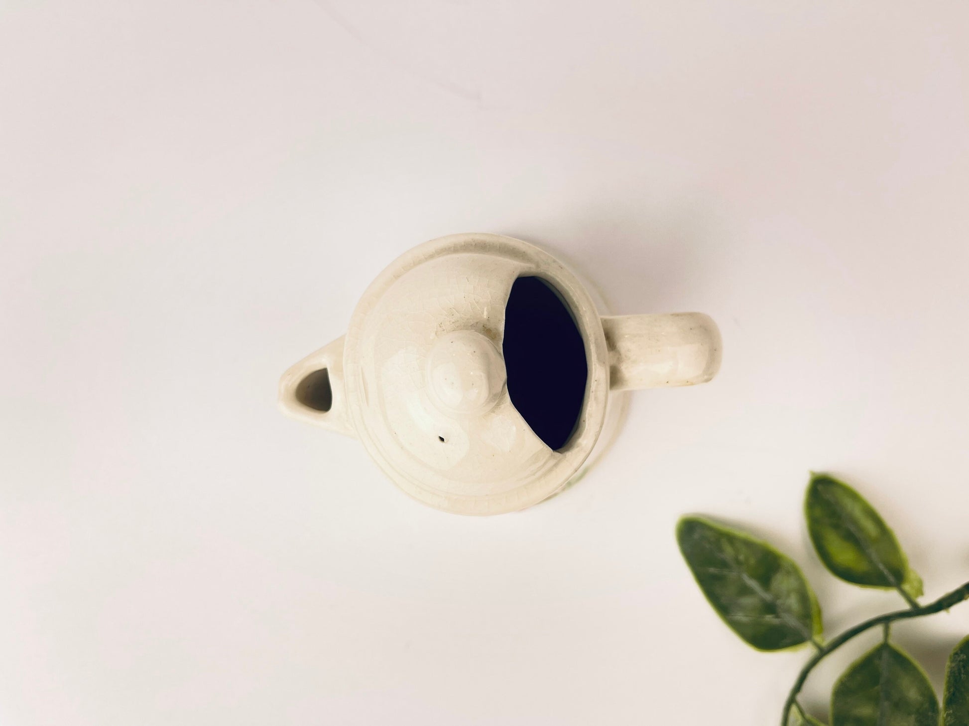 Product image for 'vintage pink floral ceramic watering jug with elegant crazing shabby chic garden accent' (view 05ac7c)